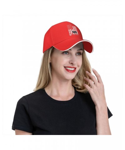 Hunting Dad USA Flag Baseball Cap Women Men Hats Adjustable Truck Driver Sun Hat Dad Baseball Caps Red $11.61 Baseball Caps