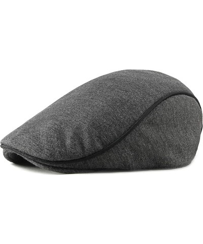 Men's and Women's Solid Beret Unisex Ivy Flat Driver Cabbie Newsboy Caps Spring Black One Size $14.45 Newsboy Caps