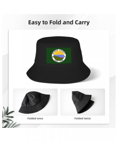 Stokes County Nc Seal Bucket Hat for Men Women Boonie Hat Outdoor Summer Vacation Beach Travel Fishing Cap Black $11.43 Bucke...