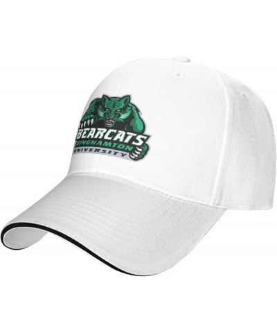 Binghamton University Unisex Classic Hat Adjustable Fashion Casquette for Men Women White $8.73 Baseball Caps