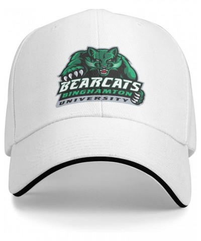 Binghamton University Unisex Classic Hat Adjustable Fashion Casquette for Men Women White $8.73 Baseball Caps