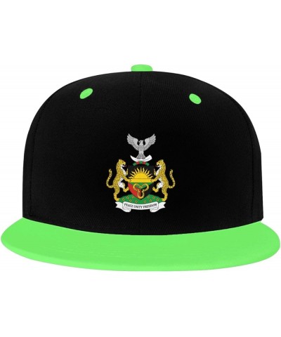 Coat of arms of Biafra Snapback Hat for Men Women Baseball Cap Trucker Flat Bill Hats Dad Caps Green $11.88 Baseball Caps