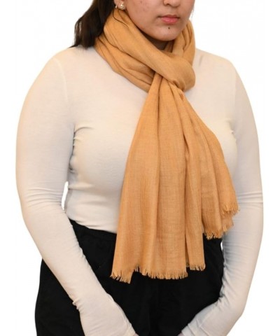 Travel Wrap for Women - Soft, Versatile Pashmina Scarf for Airplane and Everyday Use Bronze $12.96 Scarves