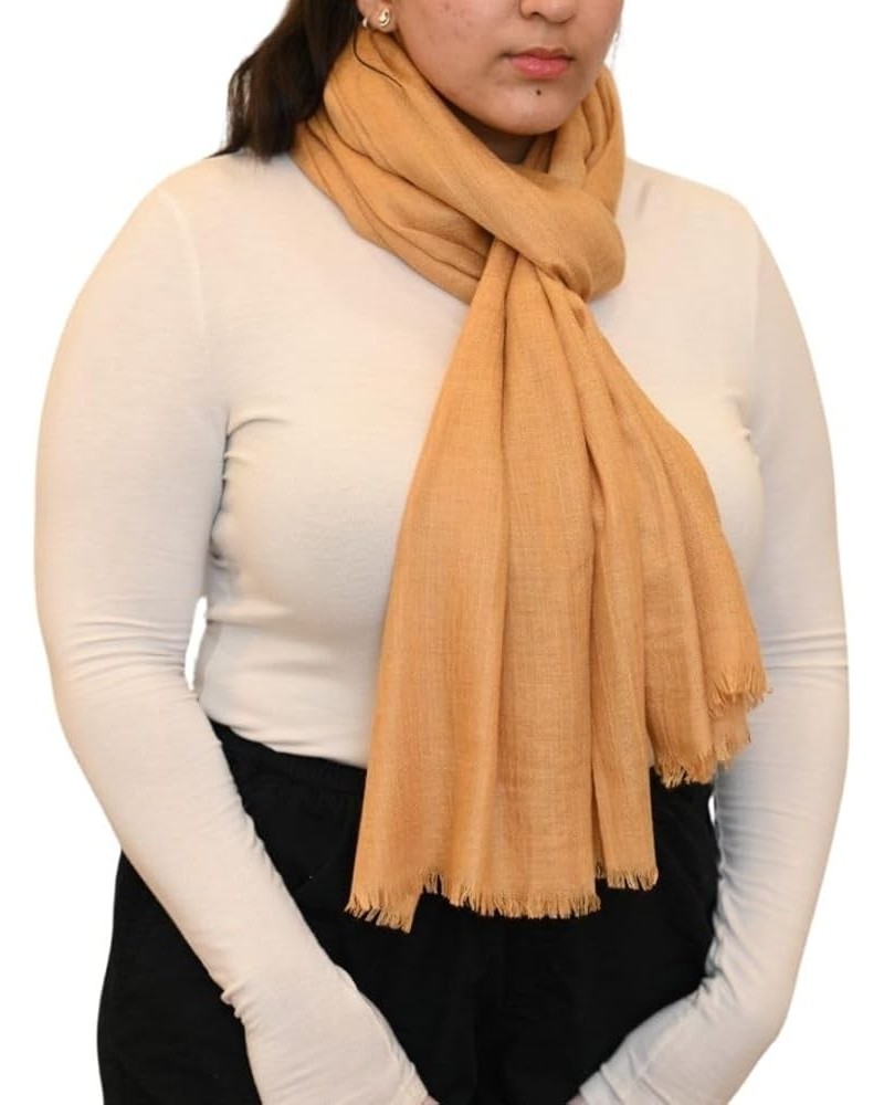 Travel Wrap for Women - Soft, Versatile Pashmina Scarf for Airplane and Everyday Use Bronze $12.96 Scarves