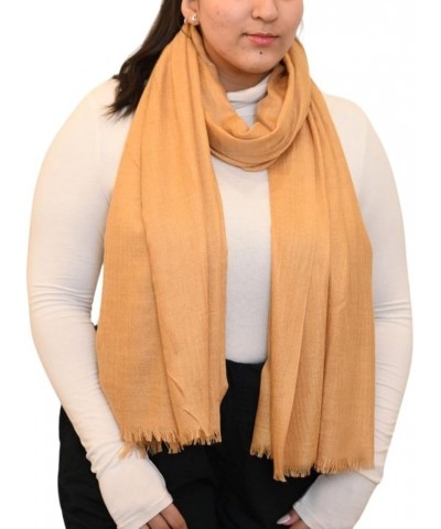 Travel Wrap for Women - Soft, Versatile Pashmina Scarf for Airplane and Everyday Use Bronze $12.96 Scarves