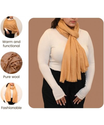 Travel Wrap for Women - Soft, Versatile Pashmina Scarf for Airplane and Everyday Use Bronze $12.96 Scarves