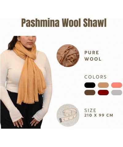 Travel Wrap for Women - Soft, Versatile Pashmina Scarf for Airplane and Everyday Use Bronze $12.96 Scarves