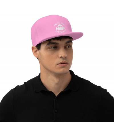 I Am Just Here for The Boos Baseball Cap Fashion Sunhat Hip Hop Hat Men Women Trucker Hat Pink $10.48 Baseball Caps