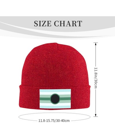 Mangasexual Animesexual Pride Cozy Knitted Hat for Winter - Warm Comfort Black Red $15.66 Skullies & Beanies