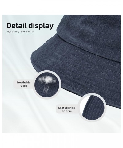 Cute Snake Bucket Hat for Women Men Summer Travel Sun Hat Outdoor Cap Funny Bucket Hats Navy Blue $14.98 Bucket Hats