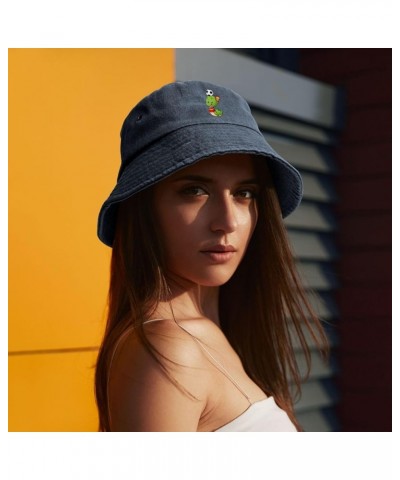 Cute Snake Bucket Hat for Women Men Summer Travel Sun Hat Outdoor Cap Funny Bucket Hats Navy Blue $14.98 Bucket Hats