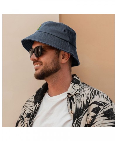 Cute Snake Bucket Hat for Women Men Summer Travel Sun Hat Outdoor Cap Funny Bucket Hats Navy Blue $14.98 Bucket Hats