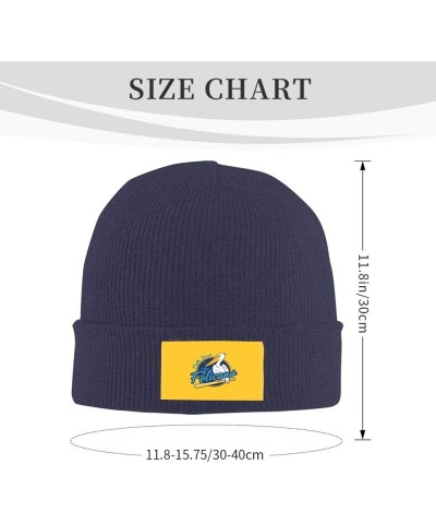 Myrtle Beach Pelicans Logo Classic Warm Winter Knit Cap Fleece Lined Beanie Hat Navy Blue $13.73 Skullies & Beanies