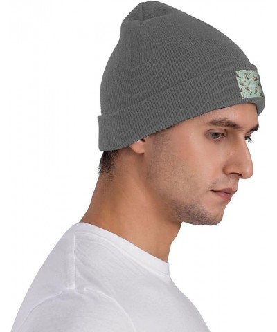 Otters Print Slouchy Beanie for Men Women Hip-Hop Soft Lightweight Running Beanie Adult Hats Deep Heather $10.07 Skullies & B...