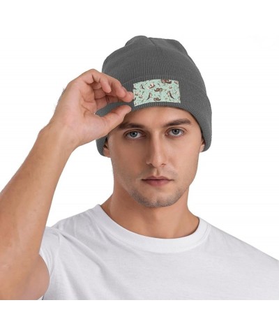 Otters Print Slouchy Beanie for Men Women Hip-Hop Soft Lightweight Running Beanie Adult Hats Deep Heather $10.07 Skullies & B...