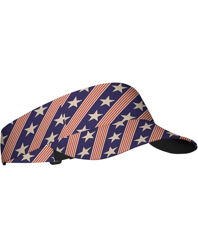 Sun Visor Summer Hats,Open-top Sunscreen Cap Womens Beach Hats Red Blue_5 $10.83 Sun Hats