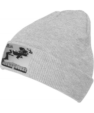 Beanie Hat Warm Cap Adult Knit Hat Winter Soft Warm Beanies Hats Cap Black Gray $10.78 Skullies & Beanies