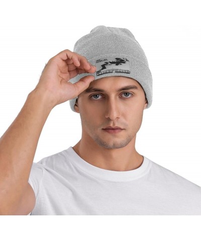 Beanie Hat Warm Cap Adult Knit Hat Winter Soft Warm Beanies Hats Cap Black Gray $10.78 Skullies & Beanies