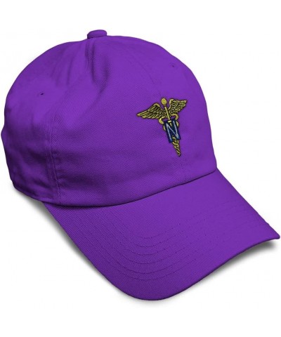 Soft Baseball Cap Army Nurse Corps Officer Embroidery Insignias Twill Cotton Dad Hats for Men & Women Purple Design Only $17....