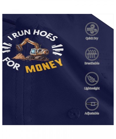 I Run Hoes for Money Cap Tucker Hat Adjustable Baseball Caps Black $13.10 Baseball Caps