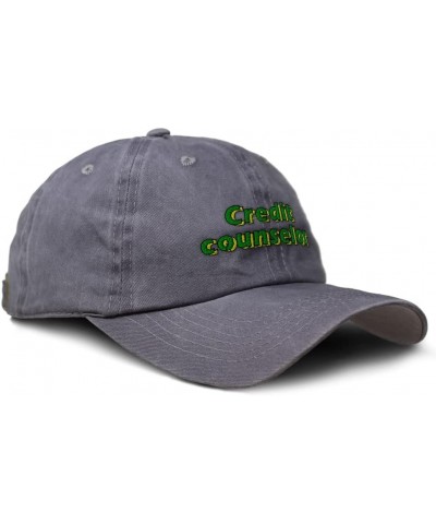 Soft Washed Baseball Cap Credit Counselor Cotton Dad Hats for Men & Women Grey Design Only $12.40 Baseball Caps