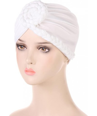 Cancer Headwear For Women Chemo Hijab Caps Under Scarf Hair Turbans For Women Fashion Head Covers For Chemo Patients White $4...