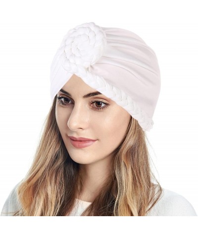 Cancer Headwear For Women Chemo Hijab Caps Under Scarf Hair Turbans For Women Fashion Head Covers For Chemo Patients White $4...