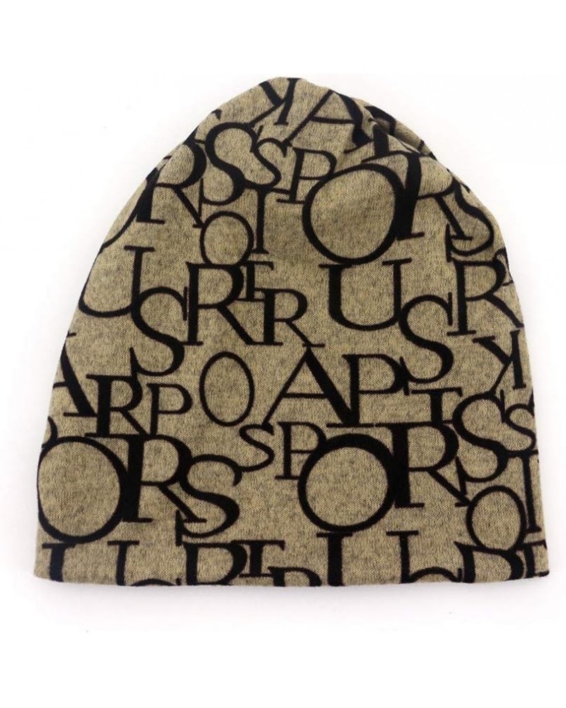 Print Cap Letter Casaul Windproof Convertible Scarf Unisex Outdoor Hats Baseball Caps Khaki $7.81 Baseball Caps