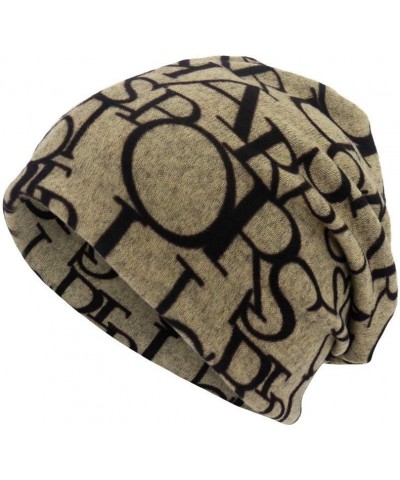 Print Cap Letter Casaul Windproof Convertible Scarf Unisex Outdoor Hats Baseball Caps Khaki $7.81 Baseball Caps