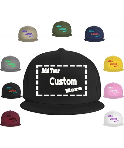 Customized Cap Your Design Here,Personalized Hats,Custom Hats Design Your Own Classic Mens Womens Trucker Cap Custom-2 $9.37 ...