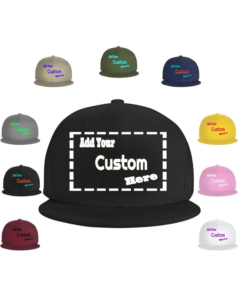 Customized Cap Your Design Here,Personalized Hats,Custom Hats Design Your Own Classic Mens Womens Trucker Cap Custom-2 $9.37 ...