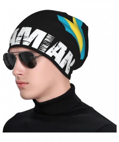 I Love Bahamian Beanie,Soft Warm Skull Cap Stretchy Knit Hat for Men and Women Black $11.89 Skullies & Beanies