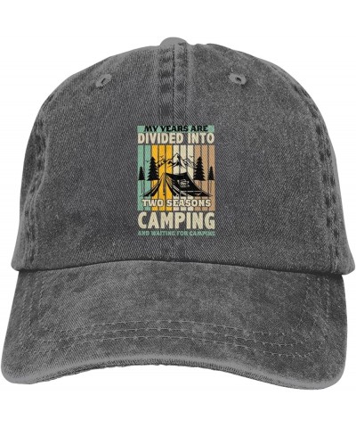 My Years are Divided Into Two Seasons Camping Dad Hat Vintage Baseball Cap for Men Women Hats Gifts Trucker Caps Deep Heather...