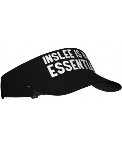 Inslee is Non Essential Unisex Sun Visor Cap - Ultimate UV Protection for Stylish Outdoor Fun! Black $10.28 Visors