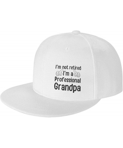 I'm Not Retired I'm A Professional Grandpa Retirement 2022 Baseball Cap Men Trucker Hat Women Dad Hat Sun Hat Black White $10...