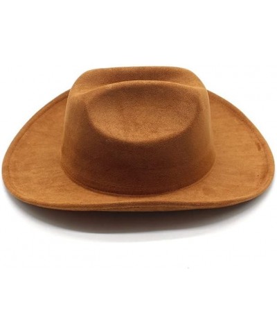 New Tibetan Top Hat Western Cowboy Hat Sun Shade Hat Autumn and Winter Suede Hat Knight Hat Top Hat Luopan Caps & Hats Brown ...