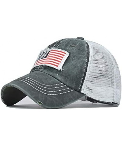 Adults American Flag Baseball Caps Summer Dad Hats SPF 50+ UV Sun Protection Sun Hat Distressed Washed Trucker Hat $8.49 Base...