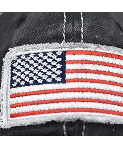 Adults American Flag Baseball Caps Summer Dad Hats SPF 50+ UV Sun Protection Sun Hat Distressed Washed Trucker Hat $8.49 Base...