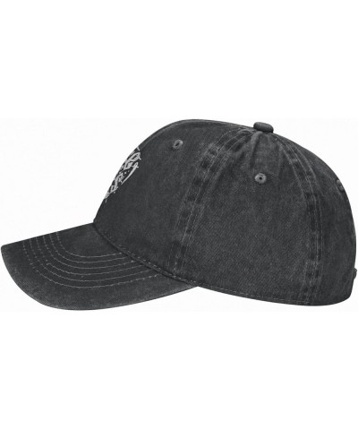 Denim Washed Hats Vintage Baseball Cap Adjustable Trucker hat Dad hat for Men Women Gifts Black Black $10.79 Baseball Caps