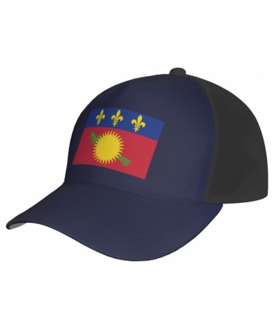 Guadeloupe Flag Baseball Cap Adjustable Men Women Tucker Dad Hat Black $15.56 Baseball Caps