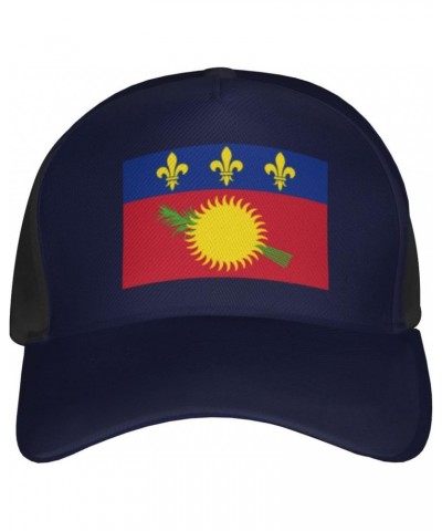 Guadeloupe Flag Baseball Cap Adjustable Men Women Tucker Dad Hat Black $15.56 Baseball Caps