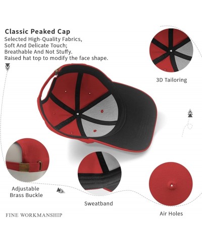 Sun hat School Back to School Happy Parents Day Black hat mesh hat Gifts for Him Cycling Caps Red $9.67 Sun Hats