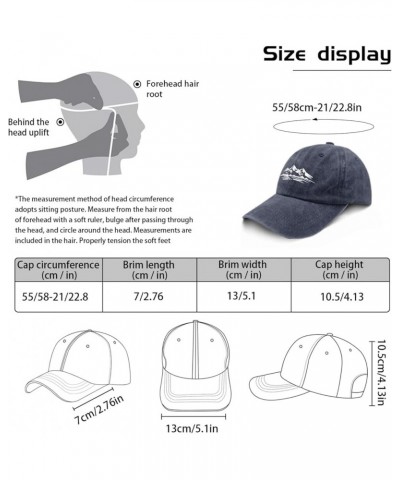 Mountains and Hills (1) Baseball Cap America Hat Pigment Black Men's Hats Gifts for Daughter Running Hat Navy Blue $11.01 Sun...