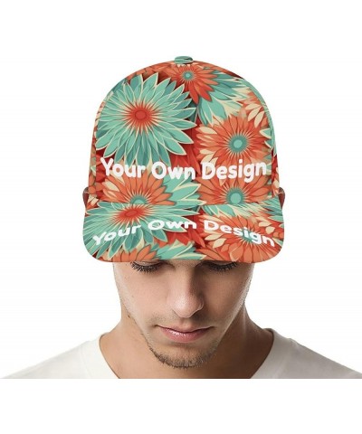 Personalized Hats for Men Women with Photo Text, Custom Hats Design Your Own Customizable Baseball Cap for Outdoor Adjustable...