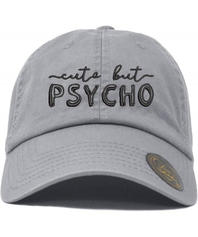 Cute But Psycho Classic Polo Baseball Cap Low Profile Dad Cap Hat Grey-bk $9.22 Baseball Caps