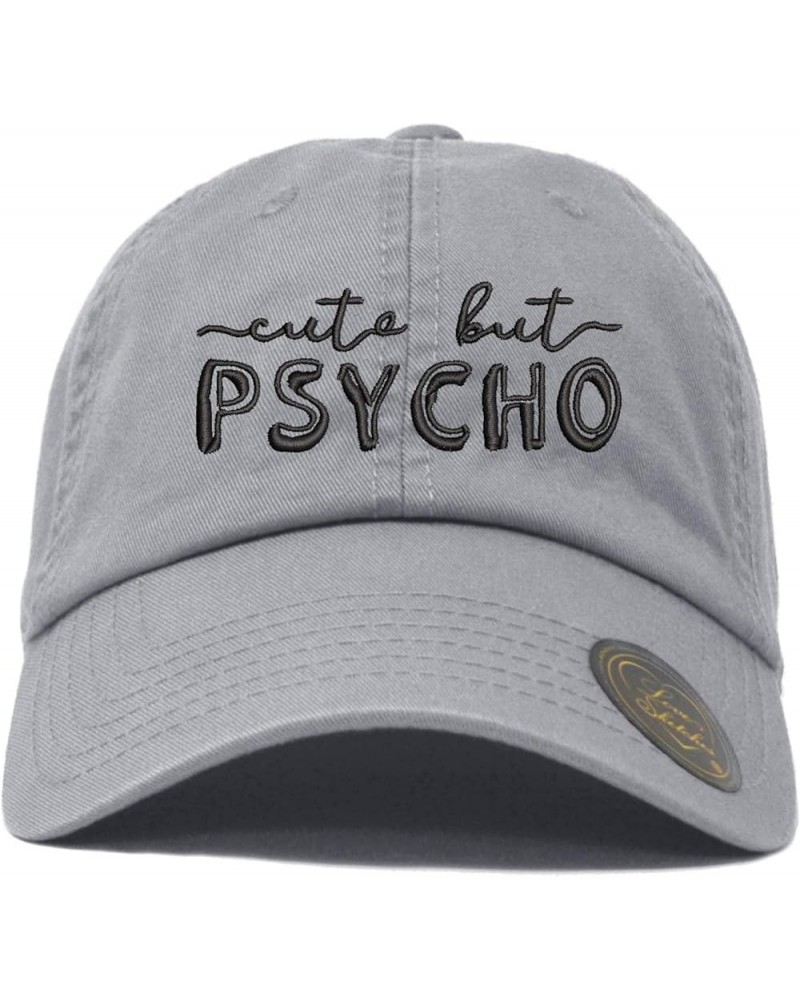 Cute But Psycho Classic Polo Baseball Cap Low Profile Dad Cap Hat Grey-bk $9.22 Baseball Caps