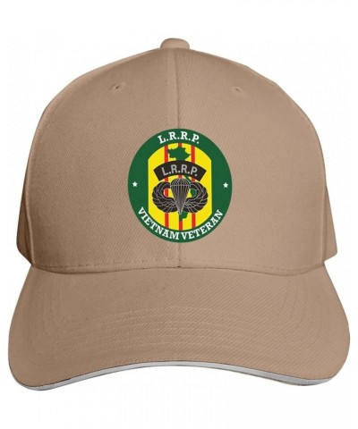 LRRP Vietnam Veteran Unisex Baseball Cap Sandwich Cap Plain Dad Cap Adjustable Cap Black Natural $12.34 Baseball Caps