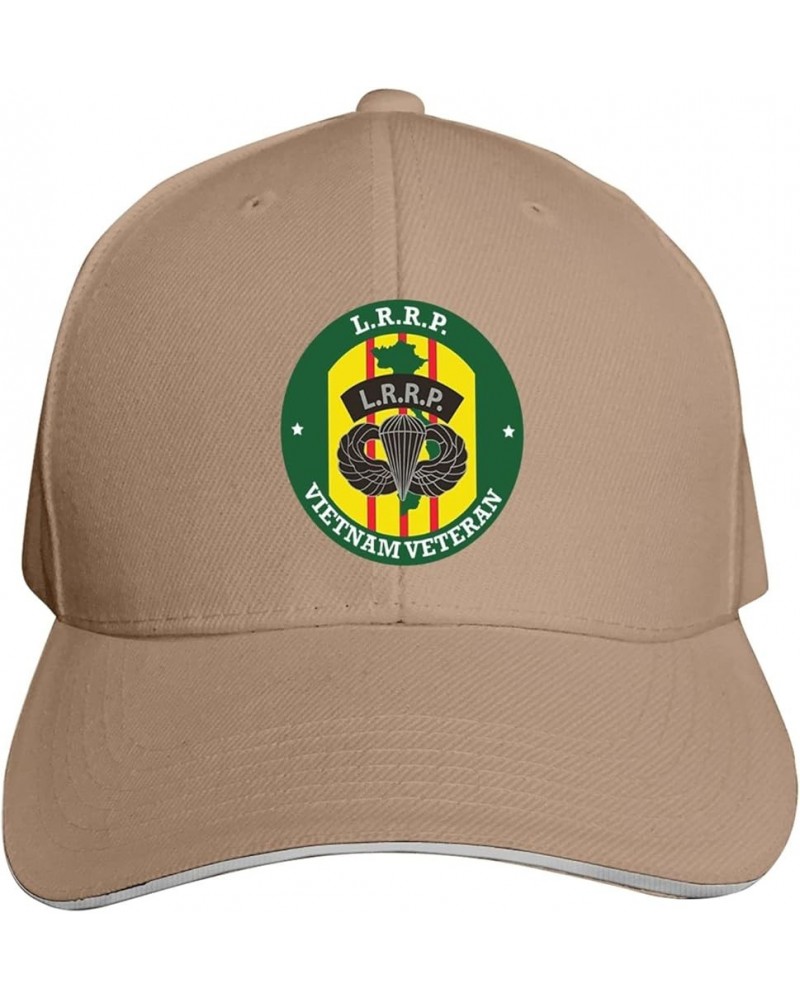 LRRP Vietnam Veteran Unisex Baseball Cap Sandwich Cap Plain Dad Cap Adjustable Cap Black Natural $12.34 Baseball Caps