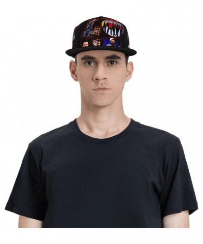 New Kids Musics On The Block Hat Flat-Brimmed Baseball Cap Dad Ball Hat Snapback Hip Hop Cap for Men and Women Black $13.91 B...