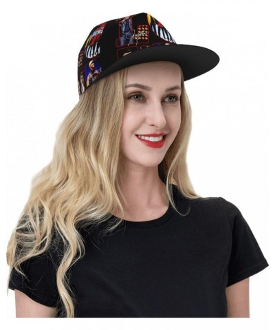 New Kids Musics On The Block Hat Flat-Brimmed Baseball Cap Dad Ball Hat Snapback Hip Hop Cap for Men and Women Black $13.91 B...